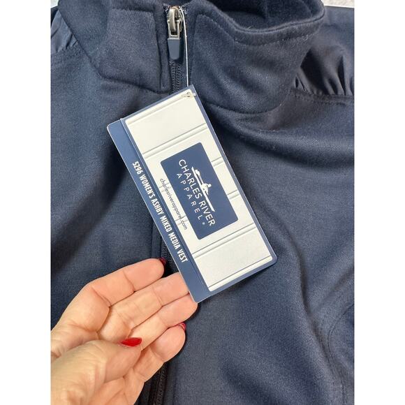 Charles River Apparel Women's Ashby Mixed Media Performance Vest Size Large NWT - Picture 3 of 7